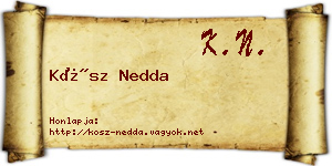 Kósz Nedda névjegykártya